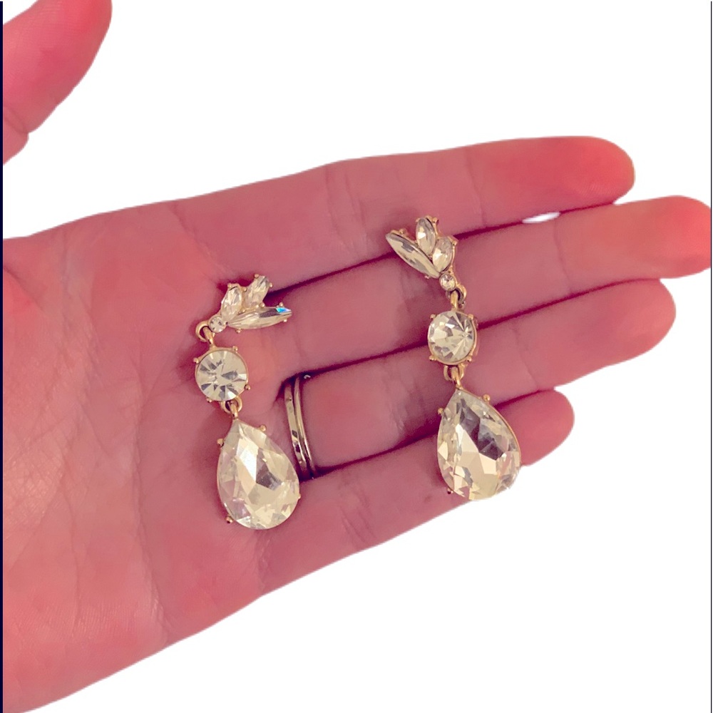 Beautiful faux diamond earrings